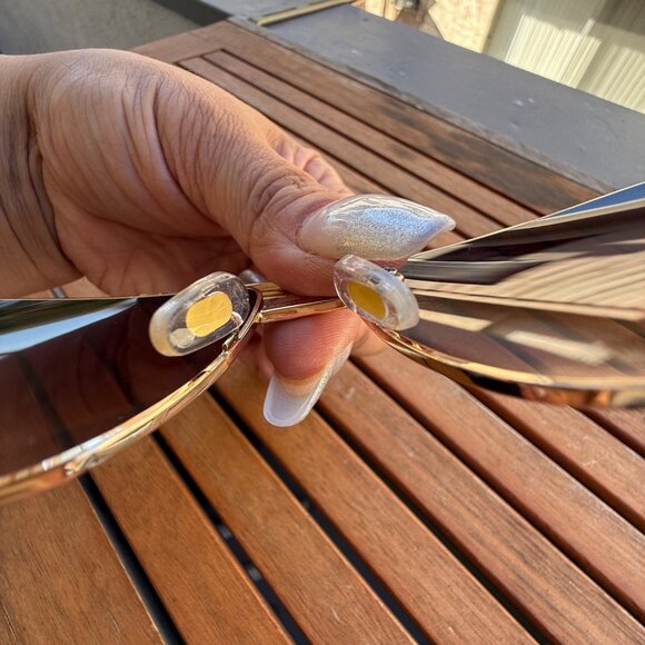 Louis Vuitton Attitude Gold & Brown Aviator Sunglasses Unisex Metal Frame Classi - Picture 6 of 7